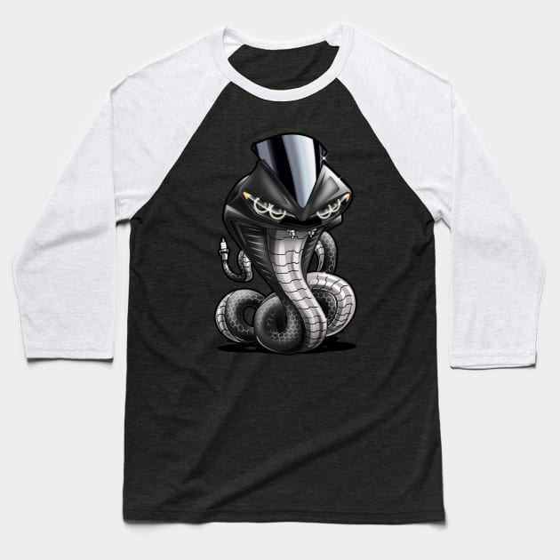 Yamaha YZF R6 Cobra Baseball T-Shirt by MOTORIND